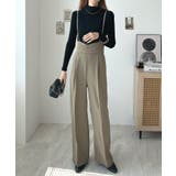 スタイルアップ効果で美脚を叶える。ハイウエストキャミサロペットスラックス | futier land | 詳細画像12 