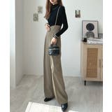 スタイルアップ効果で美脚を叶える。ハイウエストキャミサロペットスラックス | futier land | 詳細画像14 