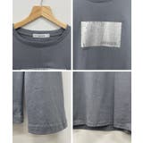 程良い厚みとゆとりあるサイズ感♪【綿100%】箔プリント長袖Tシャツ | futier land | 詳細画像7