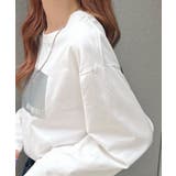 程良い厚みとゆとりあるサイズ感♪【綿100%】箔プリント長袖Tシャツ | futier land | 詳細画像10
