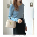 華奢映えワンポイント。袖ハートリブニットボートネックトップス | futier land | 詳細画像4 