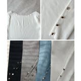 華奢映えワンポイント。袖ハートリブニットボートネックトップス | futier land | 詳細画像7 