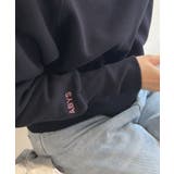 ネイビー | 《ABYS》着回し力抜群。ロゴ刺繍裏起毛ショート丈トレーナー | futier land