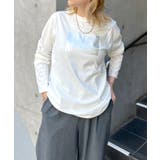 程良い厚みとゆとりあるサイズ感♪【綿100%】箔プリント長袖Tシャツ | futier land | 詳細画像11