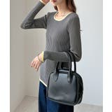 リブラインが華奢見え効果◎ パイピングリブニット | futier land | 詳細画像26 