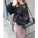上品な透け感がオトナ可愛い。前後2Way花柄シフォンブラウス | futier land | 詳細画像29