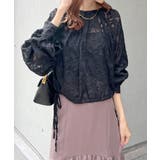 上品な透け感がオトナ可愛い。前後2Way花柄シフォンブラウス | futier land | 詳細画像30
