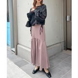 上品な透け感がオトナ可愛い。前後2Way花柄シフォンブラウス | futier land | 詳細画像31