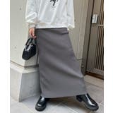 便利なポケット付き！リブロングタイトスカート | futier land | 詳細画像40 