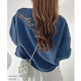 期間限定価格!ムード漂う。バック刺繡ショート丈裏起毛スウエットプルオーバー | futier land | 詳細画像6