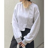 スタイルアップの上品格。リメイク風裏毛スウエット | futier land | 詳細画像13 