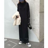 大人オーラが漂う上品さ。ハイネックニットロングワンピース | futier land | 詳細画像17