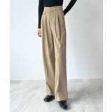 綺麗ライン大人しなやかの落ち感。ハイウエストツータックスラックス | futier land | 詳細画像37