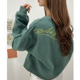 期間限定価格!ムード漂う。バック刺繡ショート丈裏起毛スウエットプルオーバー | futier land | 詳細画像15