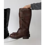 冬コーデの主役アイテム。ベルテッドエンジニアロングブーツ | futier land | 詳細画像24 