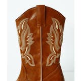 ヴィンテージっぽさもある雰囲気。刺繍太ヒールウエスタンショートブーツ | futier land | 詳細画像15 