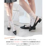 華奢リボンがアクセント。リボンディティールポインテッドミュールパンプス | futier land | 詳細画像3