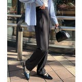 ほんのりカーブシルエットでラクしゃれ!ポンチピンタックストレートパンツ | futier land | 詳細画像10