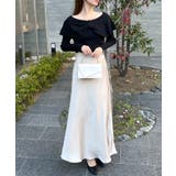 ねじったデザインが愛らしい。フロントリボンオフショルダートップス | futier land | 詳細画像11