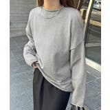 ライトグレー | 肩開きデザインが目を惹く！ショルダーオープンニットカットソー | futier land