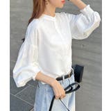 ホワイト | レースが上品で高見え。レースドッキングブラウス | futier land