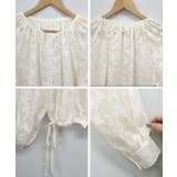 上品な透け感がオトナ可愛い。前後2Way花柄シフォンブラウス | futier land | 詳細画像10