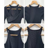 軽やかで華奢な印象。ノースリーブアンサンブルリブニットカットソー | futier land | 詳細画像9