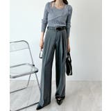 軽やかで華奢な印象。ノースリーブアンサンブルリブニットカットソー | futier land | 詳細画像13