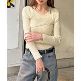 軽やかで華奢な印象。ノースリーブアンサンブルリブニットカットソー | futier land | 詳細画像18