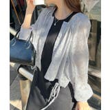 グレー(ショート丈) | 上品な透け感がオトナ可愛い。前後2Way花柄シフォンブラウス | futier land