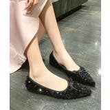 華やかに輝くあなたへ。スパンコールポインテッドやわらかフラットパンプス | futier land | 詳細画像24