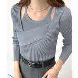 軽やかで華奢な印象。ノースリーブアンサンブルリブニットカットソー | futier land | 詳細画像11