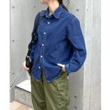 インディゴ | 《ABYS》ロングシーズン着回しが叶う。オーバーサイズ デニムシャツ | futier land