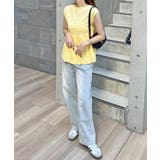 快適な着心地の前後2way。サマーニットパールボタン風ペプラムトップス | futier land | 詳細画像18