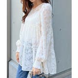 ふわっと広がる女性らしさ◎ジャガードフラワーシアーチュニックブラウス | futier land | 詳細画像12