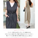 便利なベルト付き。前後2wayベルト付きロングワンピース | futier land | 詳細画像3