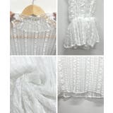 スタイリッシュで上品。ストライプレースシアートップス | futier land | 詳細画像8