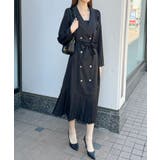クラシックな華やかさ。裾プリーツトレンチワンピース | futier land | 詳細画像16 