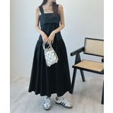 2種類楽しめる表情。前後2wayワイドストラップギャザーワンピース | futier land | 詳細画像11