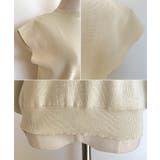 もっちり柔らかい。プチハイネックフレンチスリーブサマーニットトップス | futier land | 詳細画像16