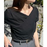 こなれ感と抜け感を演出。コットン100％半袖オフショルTシャツ | futier land | 詳細画像10 