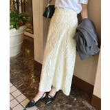 立体感ある魅力。ラインレースストレートスカート | futier land | 詳細画像13