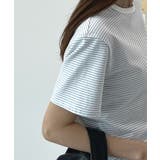 やわらかタッチで着心地抜群。細ボーダーストレッチTシャツ | futier land | 詳細画像7