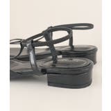 片手でラク履き！Tナローゴムストラップサンダル | futier land | 詳細画像32 