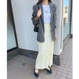 立体感ある魅力。ラインレースストレートスカート | futier land | 詳細画像10