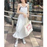 オフホワイト | ボリュームシルエットが魅力。裾バルーンカーゴキャミワンピース | futier land