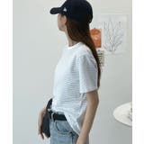やわらかタッチで着心地抜群。細ボーダーストレッチTシャツ | futier land | 詳細画像8