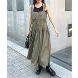 2種類楽しめる表情。前後2wayワイドストラップギャザーワンピース | futier land | 詳細画像15
