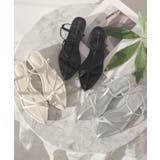 片手でラク履き！Tナローゴムストラップサンダル | futier land | 詳細画像19 