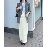 立体感ある魅力。ラインレースストレートスカート | futier land | 詳細画像11